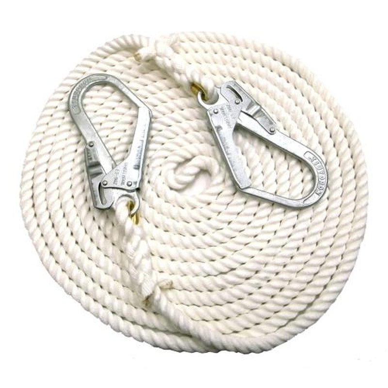 エスコ EA981MA-10 16mmx10m荷揚げ用ロープ(クレモナ・フック付) 1個(ご注文単位1個)【直送品】