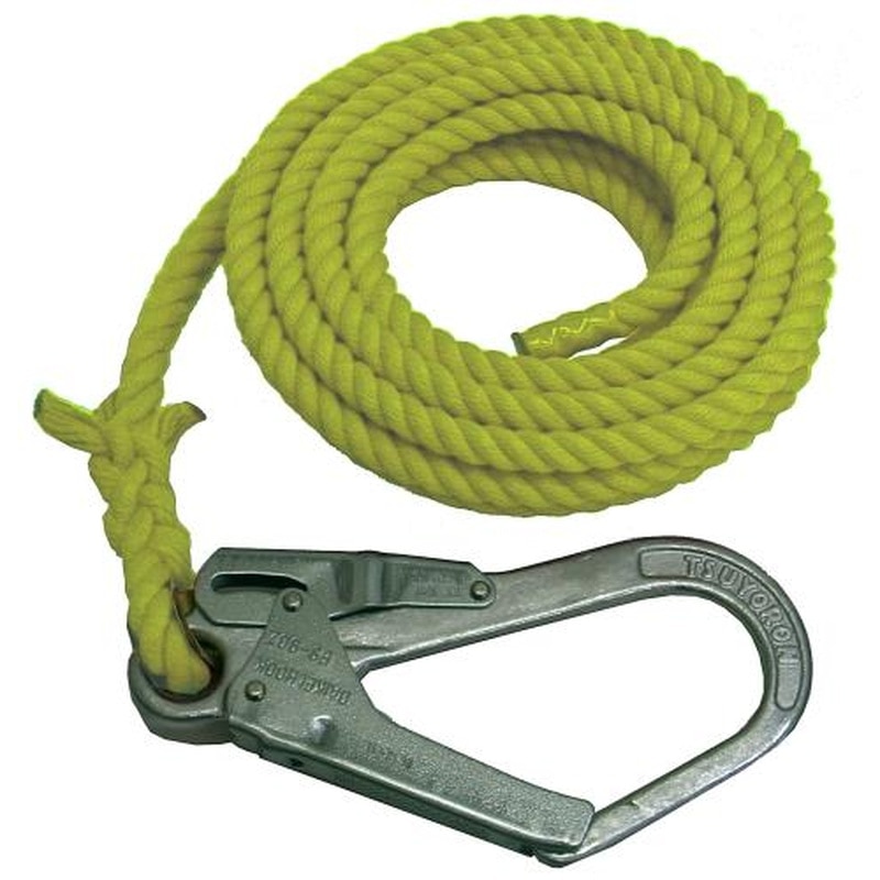 エスコ EA981MB-8 12mmx8m介錯ロープ(黄) 1個(ご注文単位1個)【直送品】