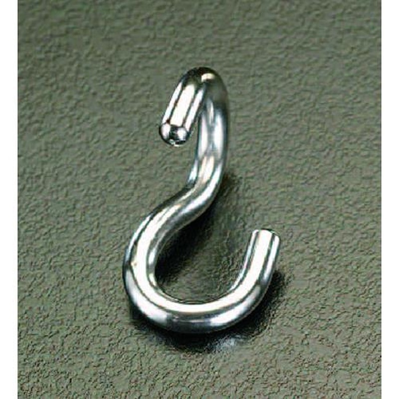 エスコ EA638EG-43 70x8.0mmツイストSフック(ステンレス製) 1個(ご注文単位1個)【直送品】