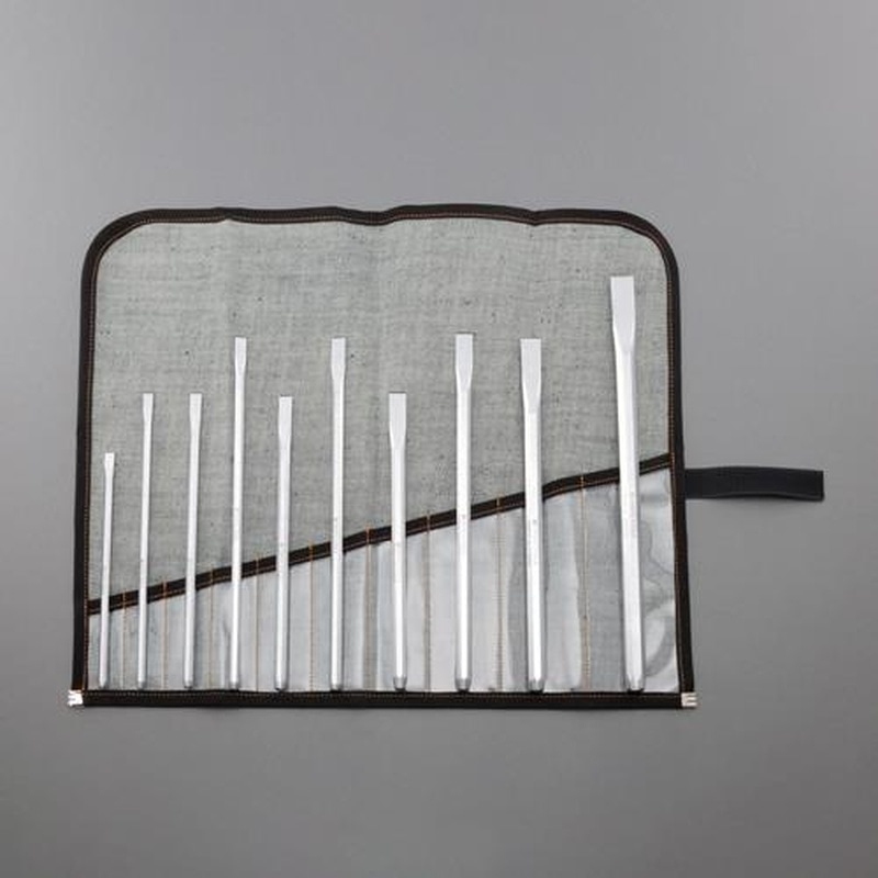 エスコ EA572LB 10本組ロング平タガネセット 1個(ご注文単位1個)【直送品】