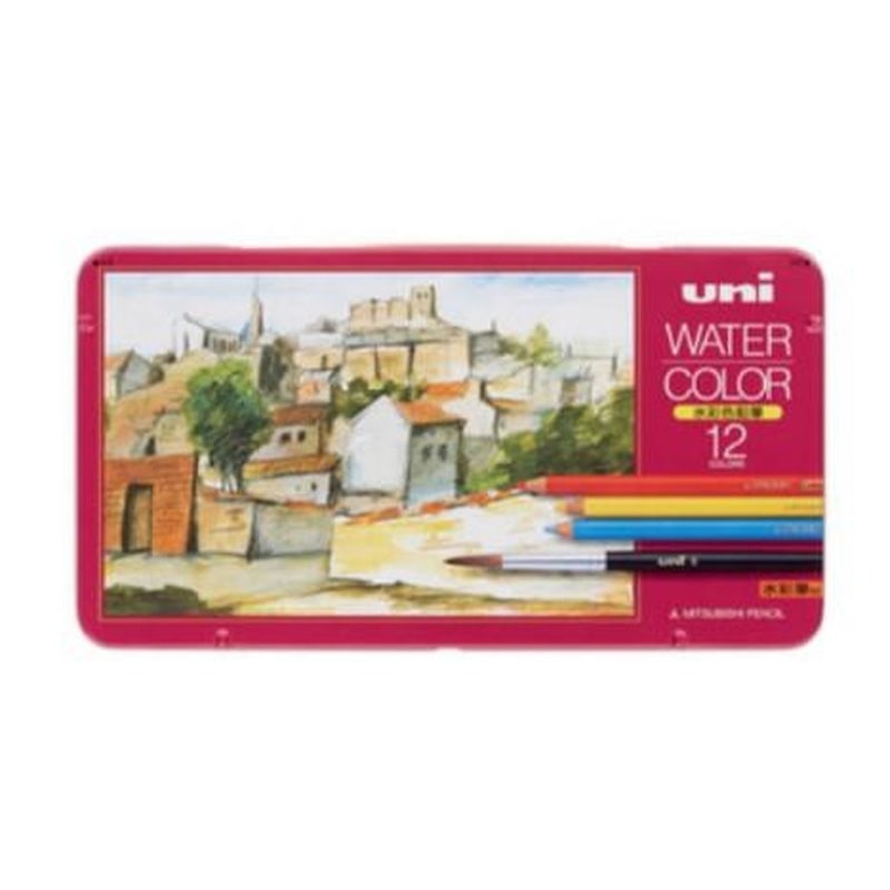 エスコ EA765MD-101 12色水彩色鉛筆セット 1個（ご注文単位1個）【直送品】