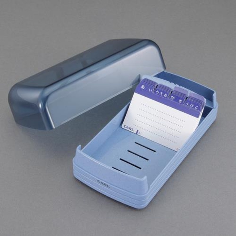 エスコ EA762CJ-7 名刺整理箱(600枚) 1個(ご注文単位1個)【直送品】