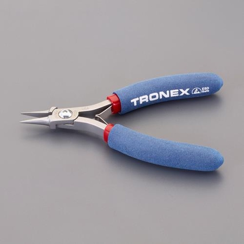 エスコ EA535B-26 125mm精密プライヤー(ESD/半丸/バネ付) 1個(ご注文単位1個)【直送品】