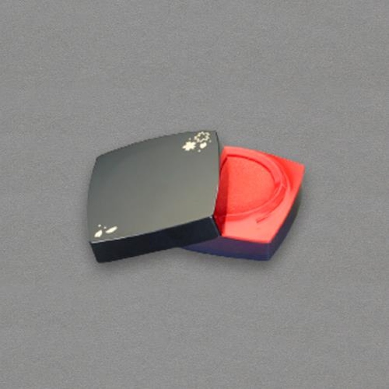 エスコ EA762AD-23 φ38mm朱肉(黒/桜) 1個(ご注文単位1個)【直送品】