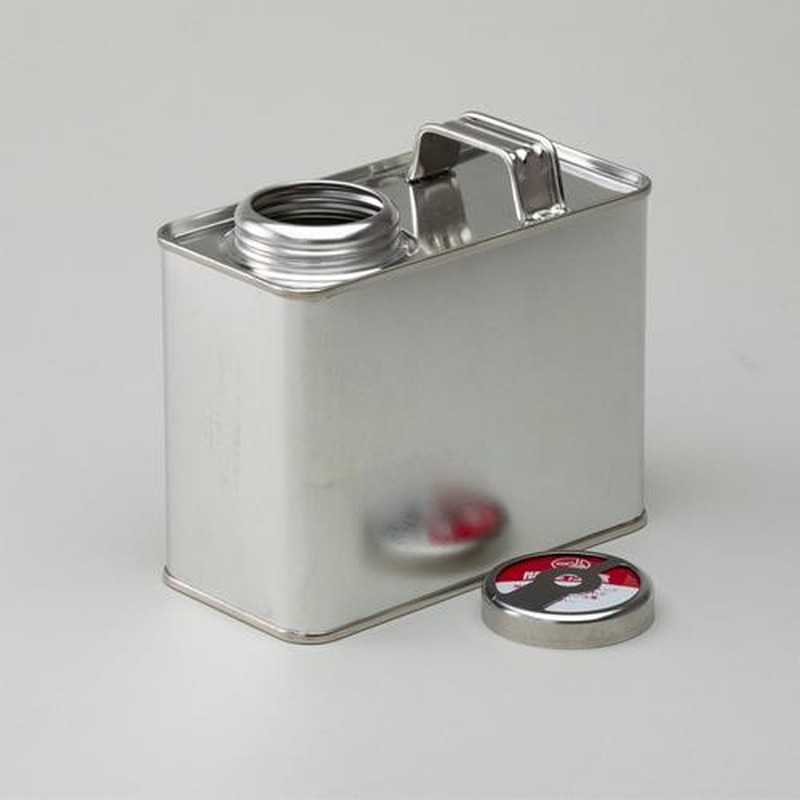 エスコ EA508TM-41 0.5L取手付角缶(スチール製/8個) 1個(ご注文単位1個)【直送品】