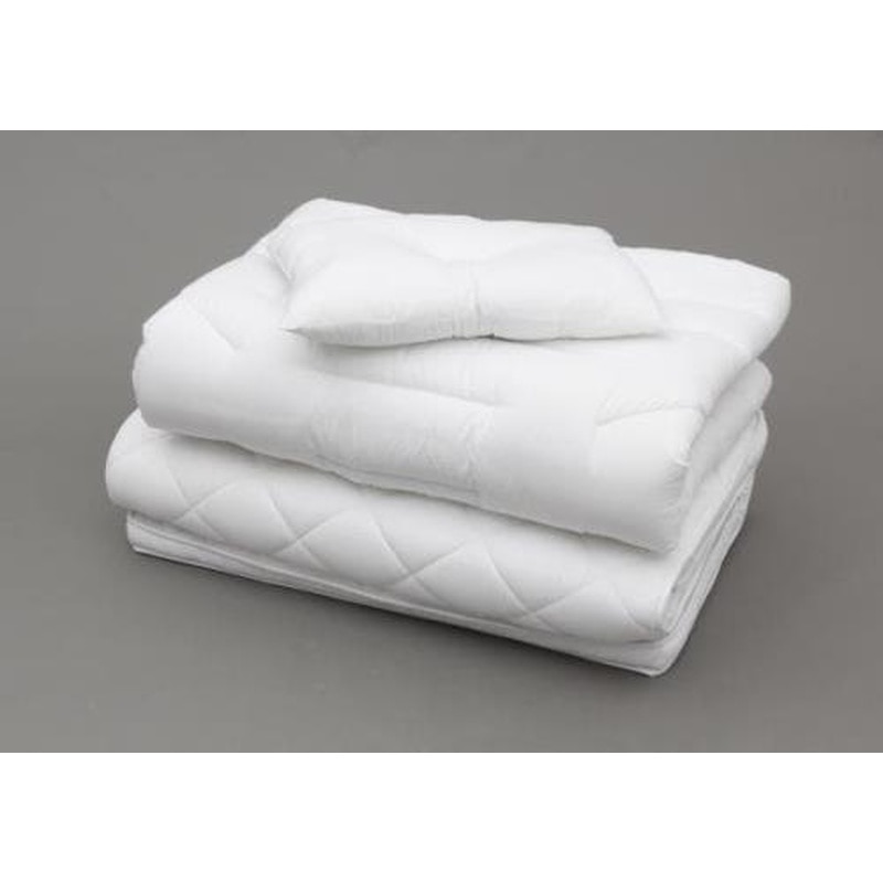 エスコ EA913YH-38 布団3点セット(掛け・敷き・枕) 1個(ご注文単位1個)【直送品】