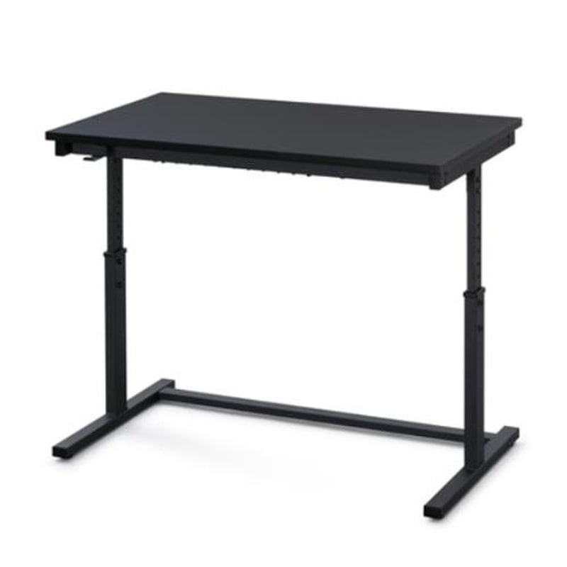 エスコ EA954HC-1 1000x589x590-800mm昇降デスク(黒) 1個(ご注文単位1個)【直送品】