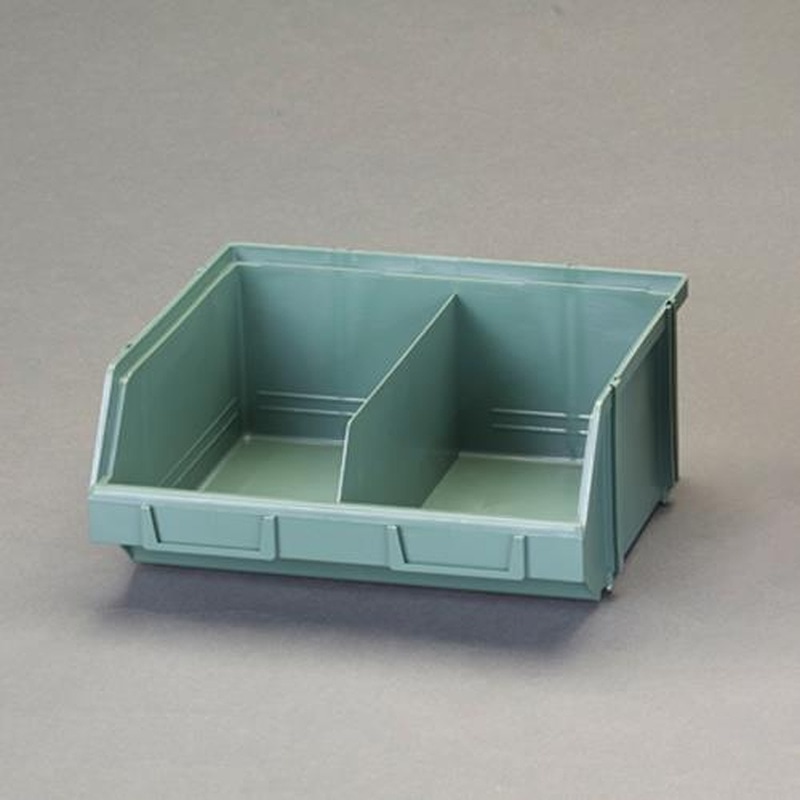 エスコ EA661cm-18 296x240x128mmパーツトレー(重ね置型・緑/24個) 1個(ご注文単位1個)【直送品】