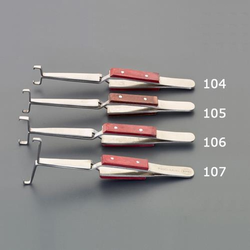 エスコ EA595AK-104 145mm/R29D逆作用ピンセット(ステンレス製) 1個(ご注文単位1個)【直送品】