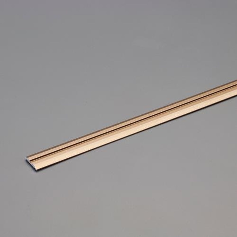 エスコ EA986RH-111 20x2m吊戸フレ止めガイドレール(アルミ製/ブロンズ) 1個(ご注文単位1個)【直送品】