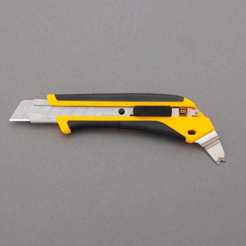 >エスコ EA589CY-51 170mmカッターナイフ(ソフトグリップ/M字爪) 1個(ご注文単位1個)【直送品】