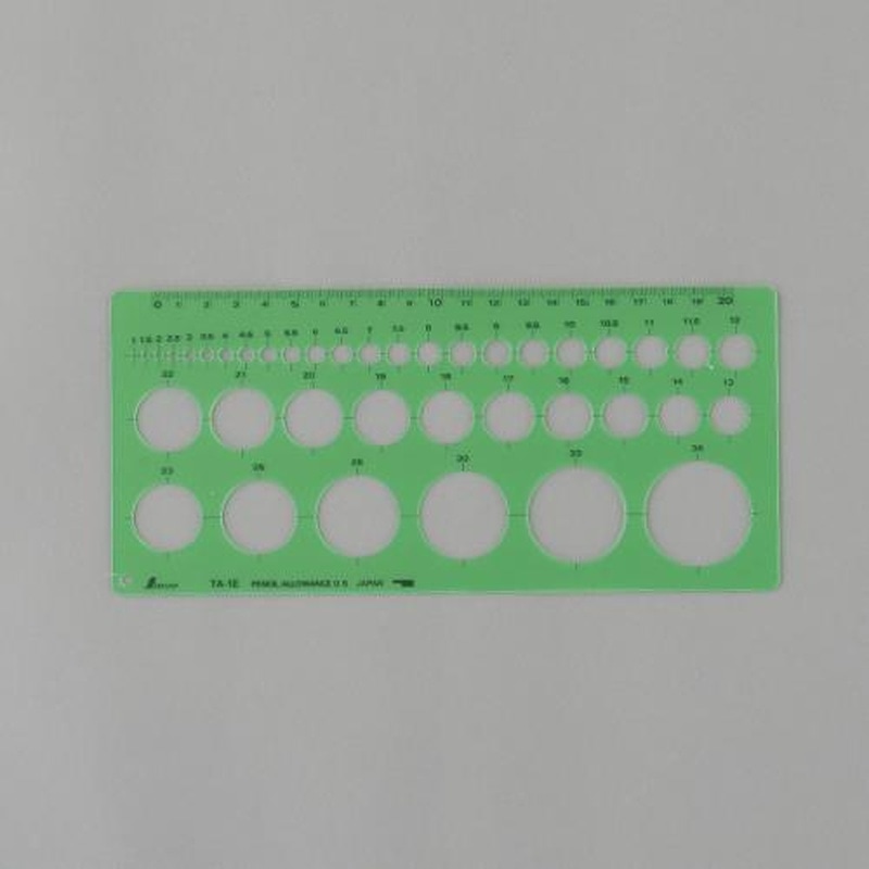 エスコ EA736MB-12 φ1-36mm円定規 1個(ご注文単位1個)【直送品】