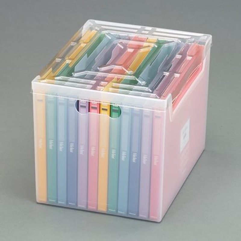 エスコ EA954TL-133 264x327x237mmファイルスタンド(ファイル12冊付) 1個(ご注文単位1個)【直送品】