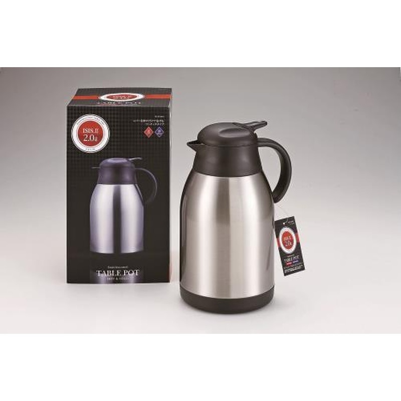 エスコ EA763AP-302 2.0Lポット(ステンレス製) 1個（ご注文単位1個）【直送品】