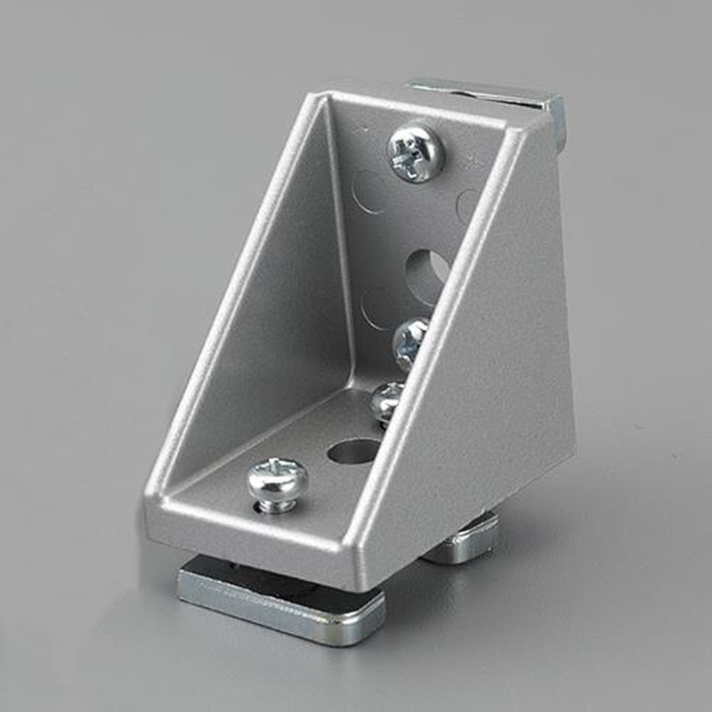 エスコ EA976CB-40 40角用三角ブラケット(シルバー/ローター付) 1個(ご注文単位1個)【直送品】