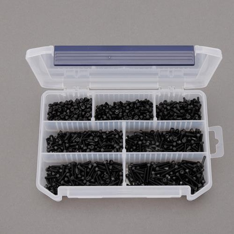 エスコ EA949MK-13 M3六角穴付ボルトセット(ステンレス/黒) 1個(ご注文単位1個)【直送品】