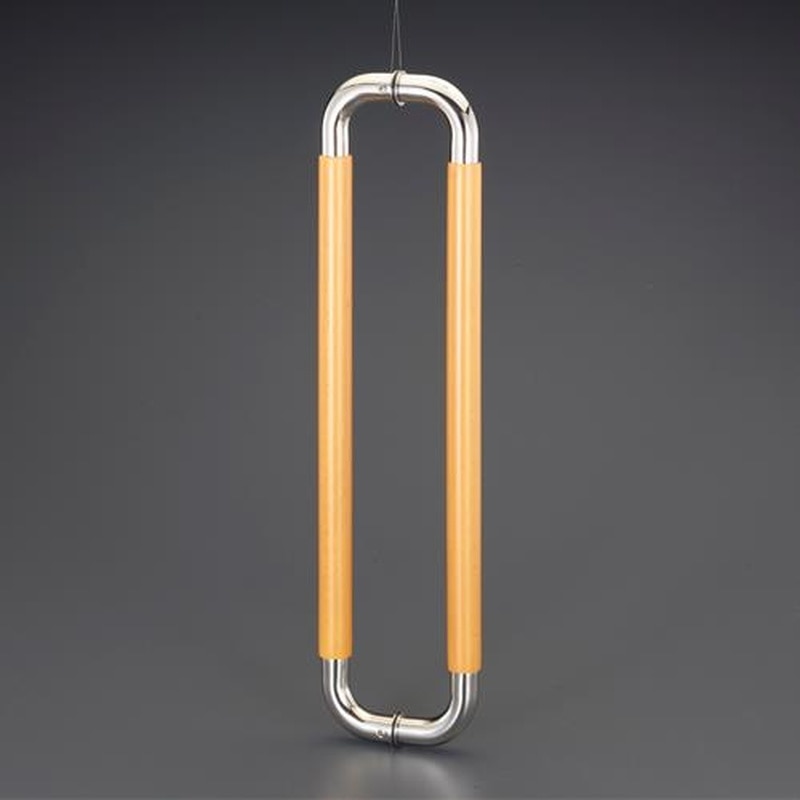 エスコ EA951HA-202 φ30mm/70x600mmO型ハンドル(鏡面/ライトオーク) 1個(ご注文単位1個)【直送品】