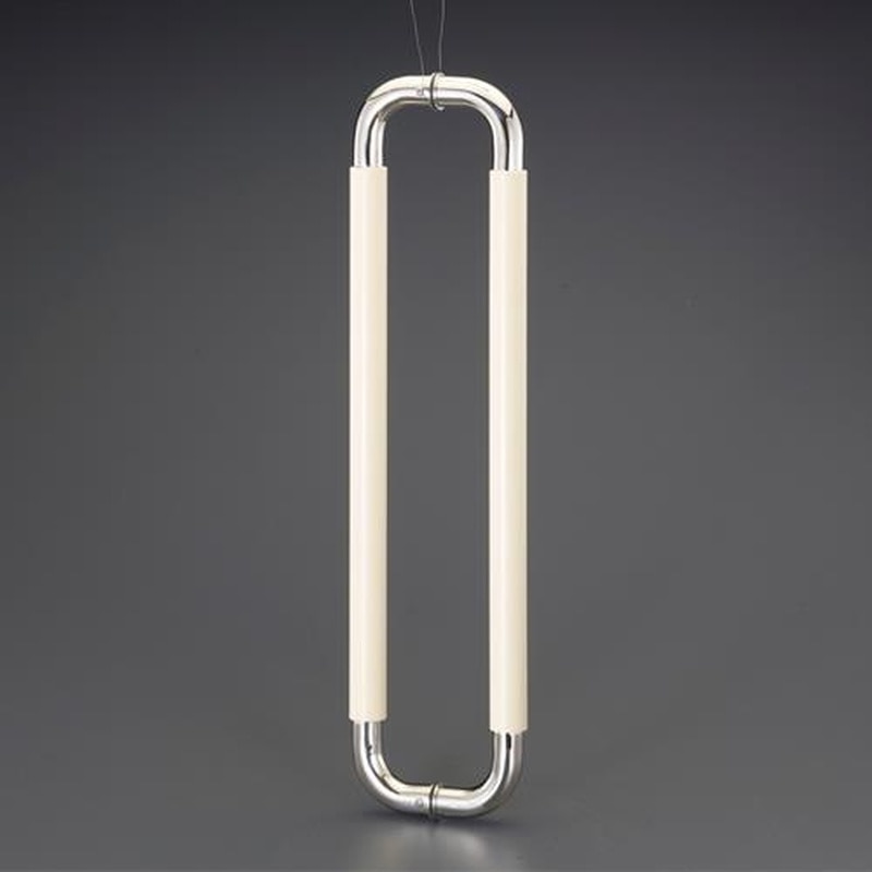 エスコ EA951HA-204 φ30mm/70x600mmO型ハンドル(鏡面/ホワイト) 1個(ご注文単位1個)【直送品】