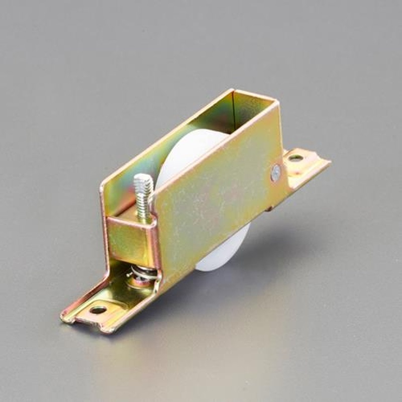 エスコ EA986RH-6 30mm戸車(平型・ポリアセタール樹脂車・鋼板枠) 1個（ご注文単位1個）【直送品】