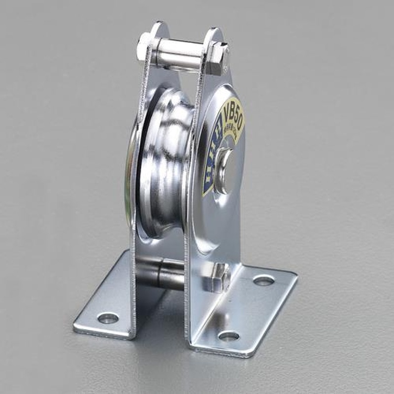 エスコ EA987HS-7 75mm/250kg縦型固定滑車(1車/ベアリング) 1個(ご注文単位1個)【直送品】