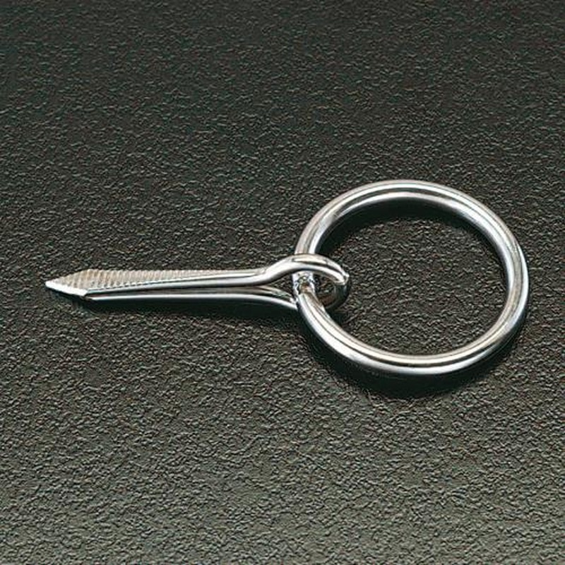 エスコ EA638MC-4 40mm打込み丸カン(ステンレス製) 1個（ご注文単位1個）【直送品】