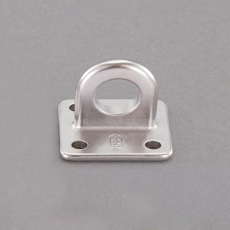 エスコ EA638M-64 37x37mmT型アイプレート(ステンレス製/台座正方形) 1個(ご注文単位1個)【直送品】