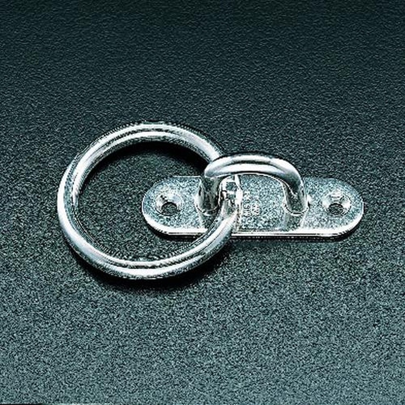 エスコ EA638DF-9 32x100mm/φ60mmパッドアイ丸カン(ステンレス製 1個(ご注文単位1個)【直送品】