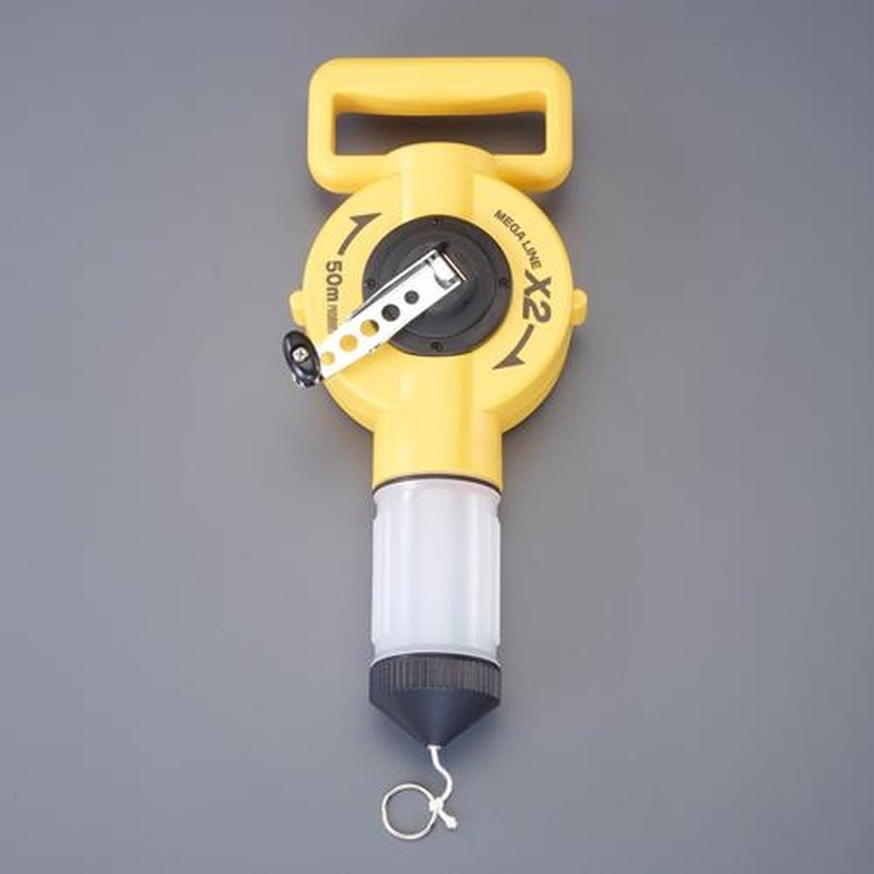 エスコ EA581AG-2 50mチョークライン(大型・太線/はや巻) 1個(ご注文単位1個)【直送品】