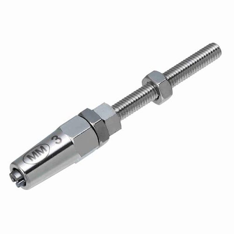 エスコ EA638JB-133 φ3.0x85mmワイヤー止め金具(ステンレス製) 1個(ご注文単位1個)【直送品】