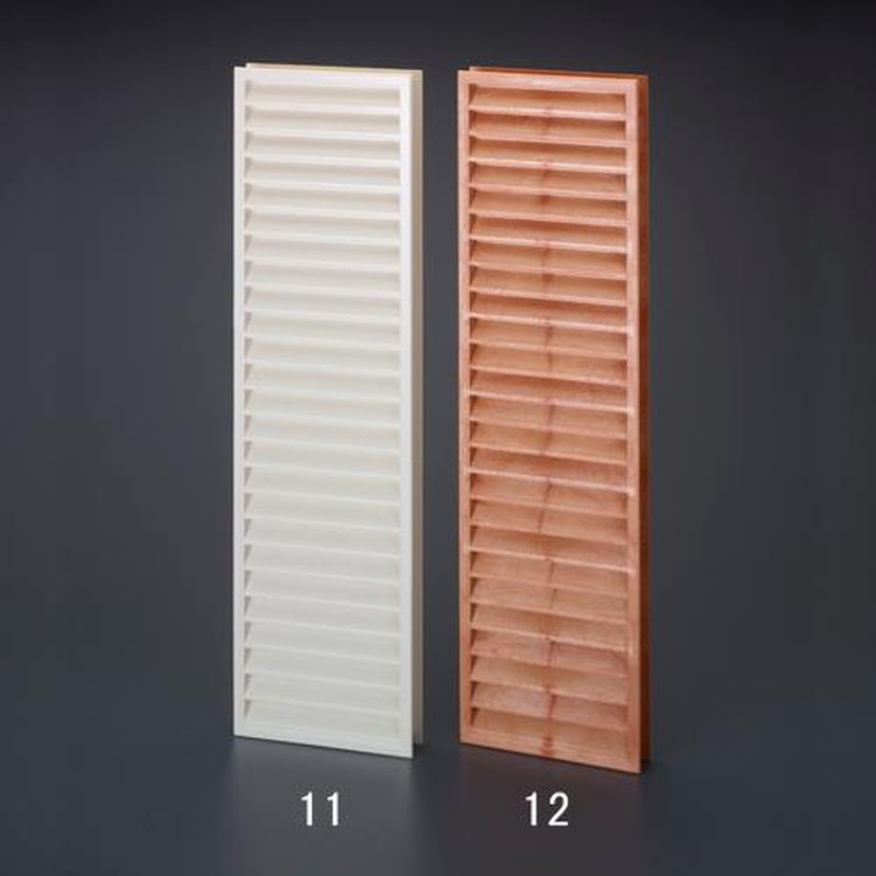 エスコ EA997MF-12 150x600mm立型ドア用ガラリ(チーク) 1個(ご注文単位1個)【直送品】