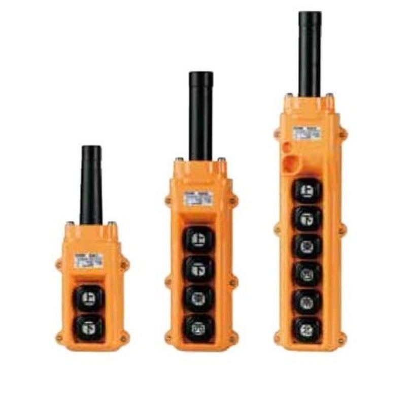 エスコ EA940DF-113 6点押しボタン開閉器(防雨形・ホイスト用) 1個(ご注文単位1個)【直送品】