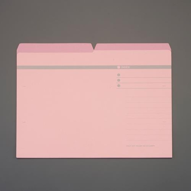 エスコ EA762CF-216 A4/240x311mmカラーフォルダー［ピンク](20冊) 1個（ご注文単位1個）【直送品】