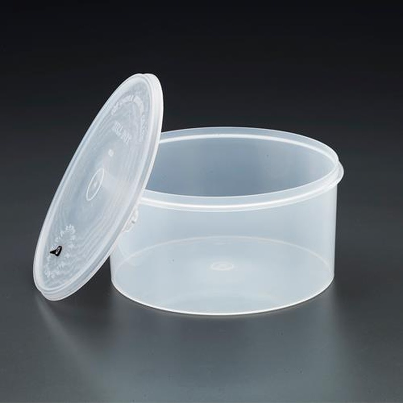 >エスコ EA508FC-5 φ208x107mm/2.8L保存容器(日付管理蓋) 1個(ご注文単位1個)【直送品】