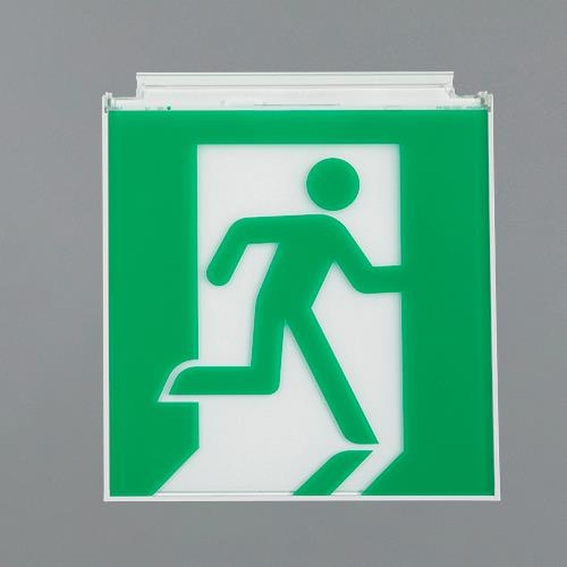 エスコ EA983AV-112 LED誘導灯用表示板(右向/B級BL・BH兼用) 1個(ご注文単位1個)【直送品】