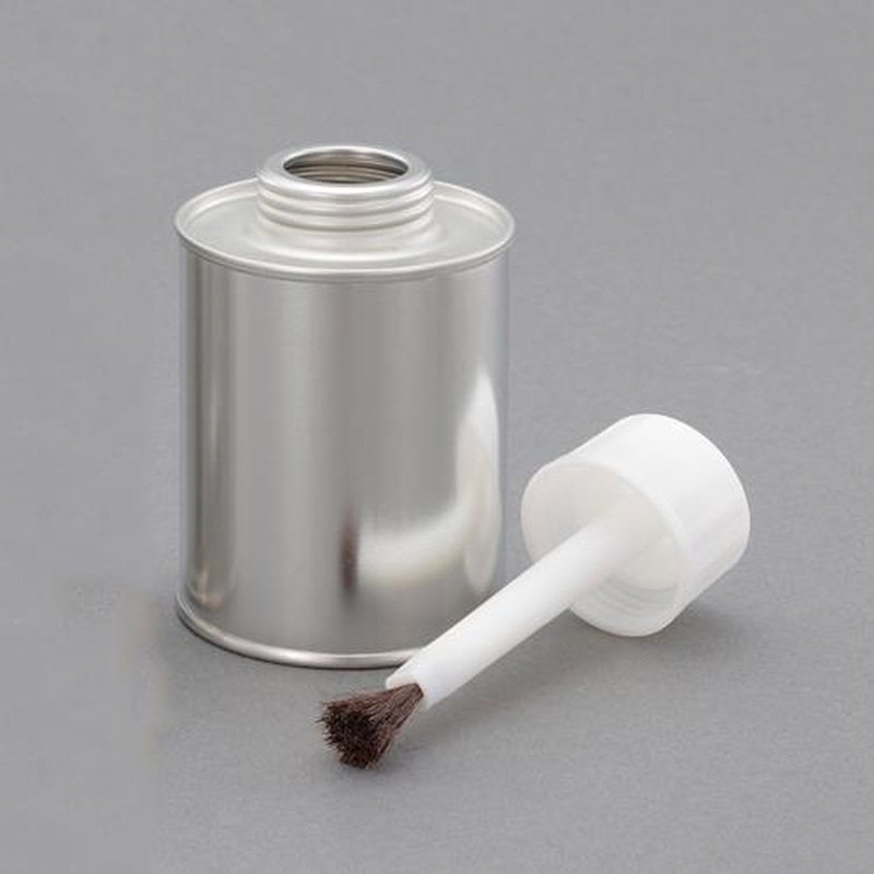 エスコ EA508TM-57 250cc刷毛付ネジ口缶(スチール製/8個) 1個(ご注文単位1個)【直送品】