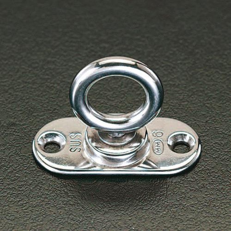 エスコ EA638MA-3 65x30mm/φ19mm回転パッドアイ(ステンレス製) 1個(ご注文単位1個)【直送品】