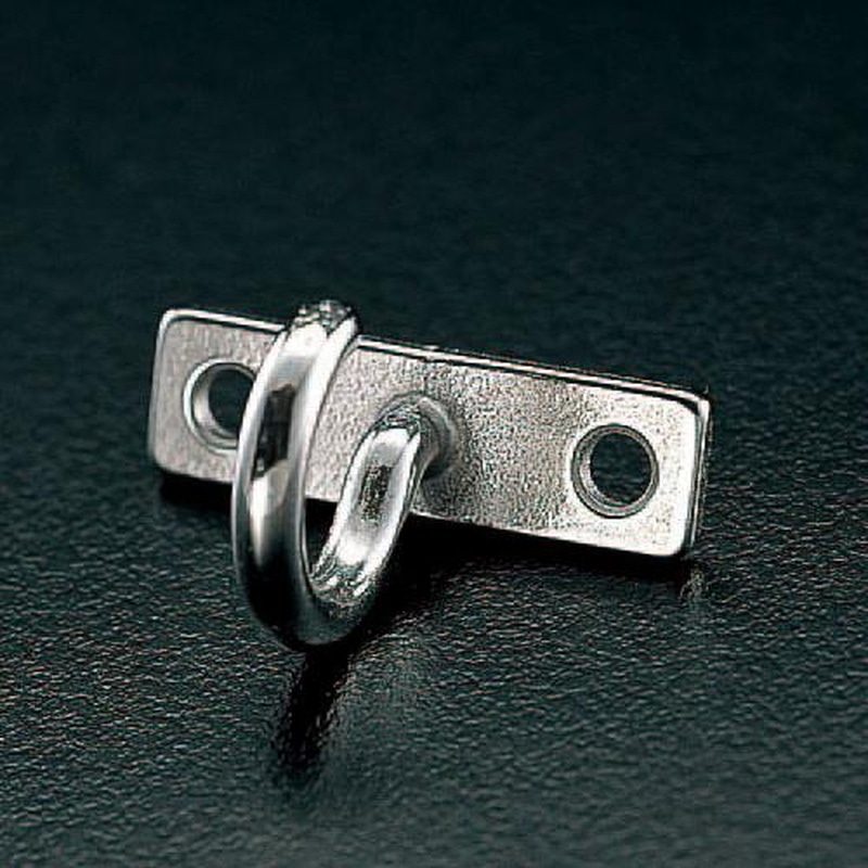 エスコ EA638DL-3 3mm/7.5x25.5mmプレートフック(ステンレス製) 1個(ご注文単位1個)【直送品】