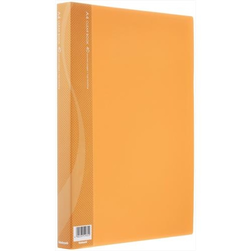 エスコ EA762CC-115 A4クリアーブック(イエロー/40ポケット) 1個(ご注文単位1個)【直送品】