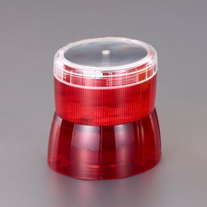 エスコ EA983FS-131[ソーラー充電式]LED回転灯(赤) 1個（ご注文単位1個）【直送品】