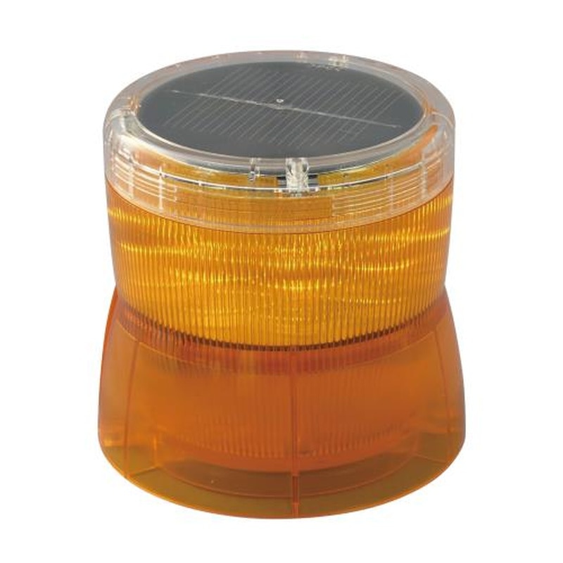 エスコ EA983FS-132[ソーラー充電式]LED回転灯(黄) 1個（ご注文単位1個）【直送品】