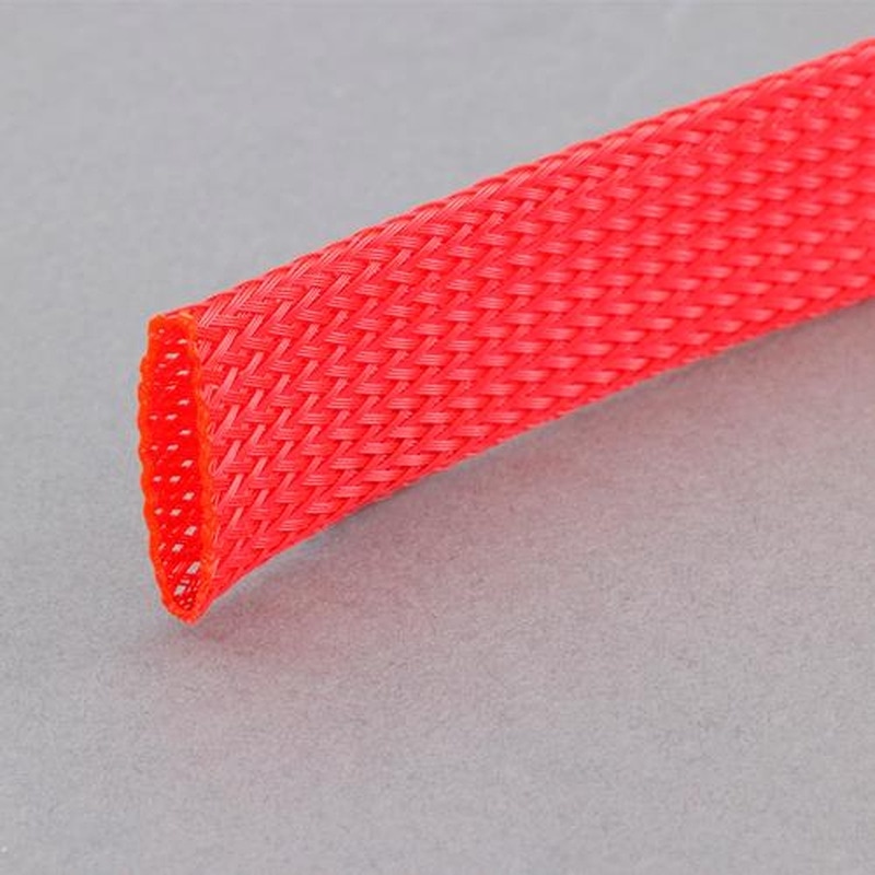 エスコ EA944AL-18 9.0mmx5m編組保護チューブ(赤) 1個（ご注文単位1個）【直送品】