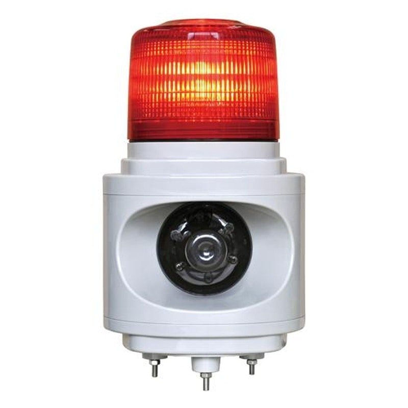 エスコ EA864CW-56 AC100V車両入出庫警告灯(音声案内付/赤) 1個(ご注文単位1個)【直送品】