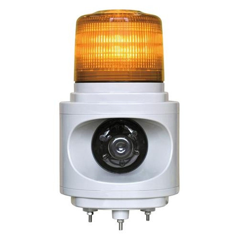 エスコ EA864CW-57 AC100V車両入出庫警告灯(音声案内付/黄) 1個(ご注文単位1個)【直送品】