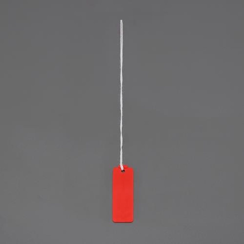 エスコ EA475HD-22 15x41mm線名札(角形/赤/20枚) 1個（ご注文単位1個）【直送品】