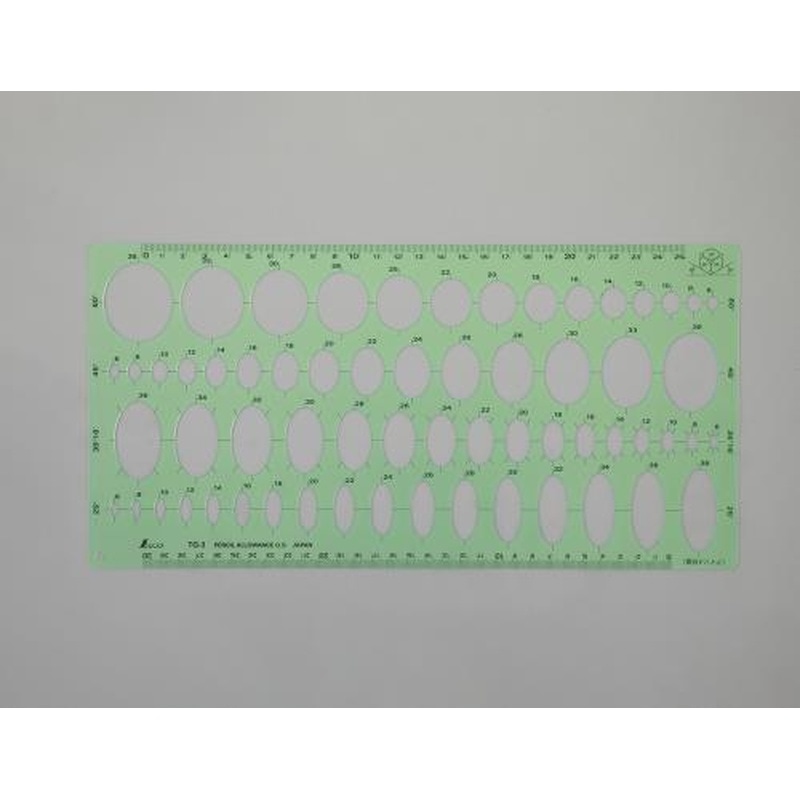 エスコ EA736MB-26 25°-60°楕円定規 1個（ご注文単位1個）【直送品】