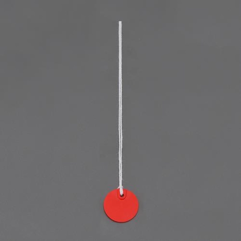 エスコ EA475HD-32 φ20mm線名札(丸形/赤/20枚) 1個（ご注文単位1個）【直送品】