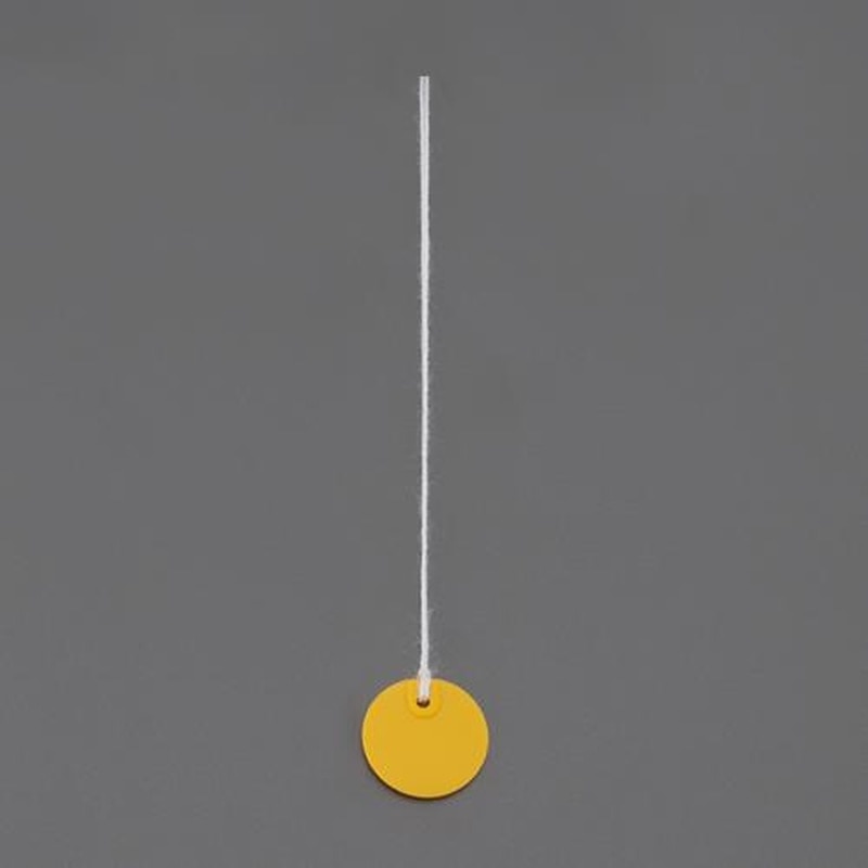 エスコ EA475HD-33 φ20mm線名札(丸形/黄/20枚) 1個（ご注文単位1個）【直送品】