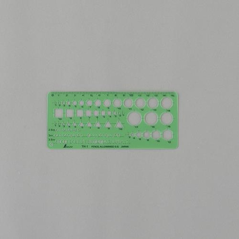 エスコ EA736MB-41 70x160mm一般記号定規 1個（ご注文単位1個）【直送品】