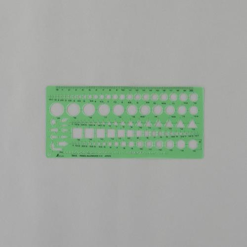 エスコ EA736MB-44 105x230mm一般記号定規 1個（ご注文単位1個）【直送品】