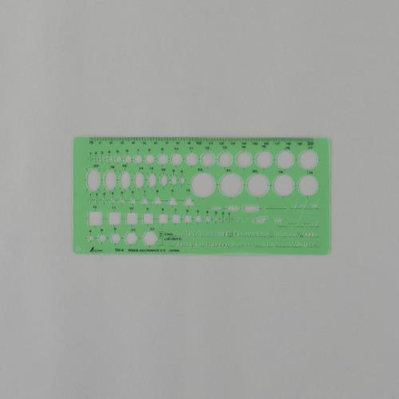 エスコ EA736MB-43 105x230mm一般記号定規 1個（ご注文単位1個）【直送品】